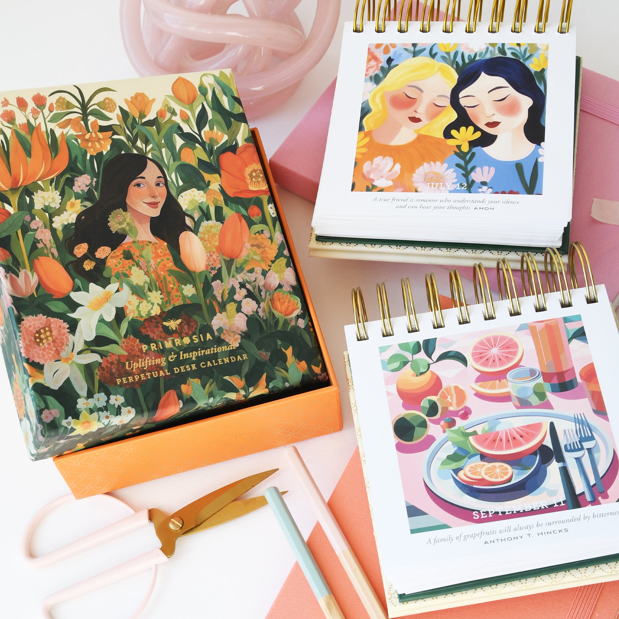 Perpetual Inspiring Desk Calendar