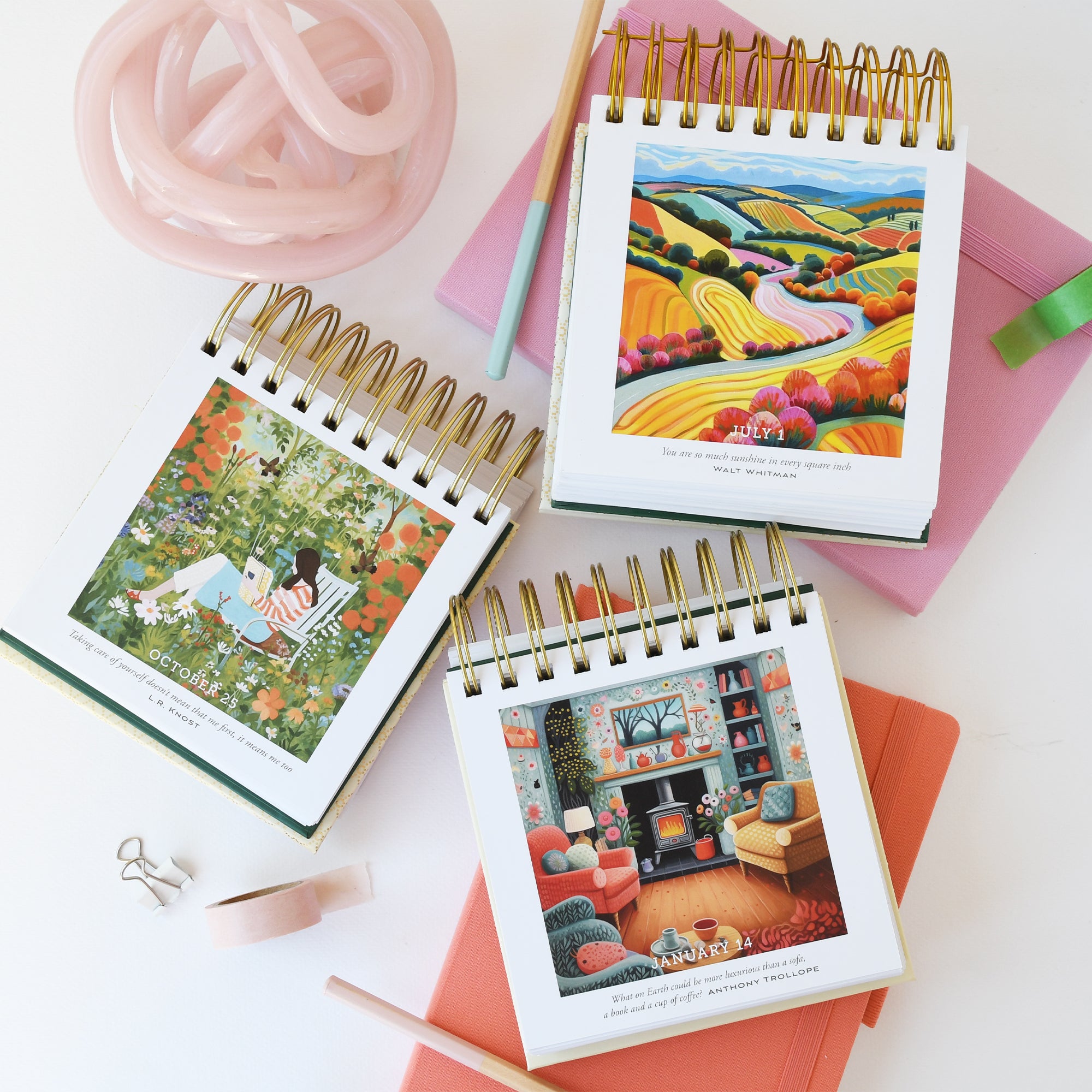 Perpetual Inspiring Desk Calendar
