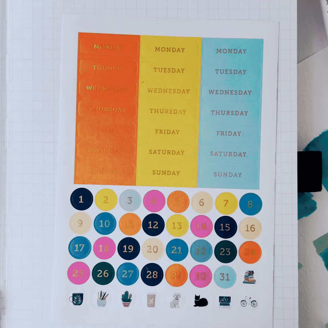 'Coastal' Dual Tip Markers and Sticker Sheets