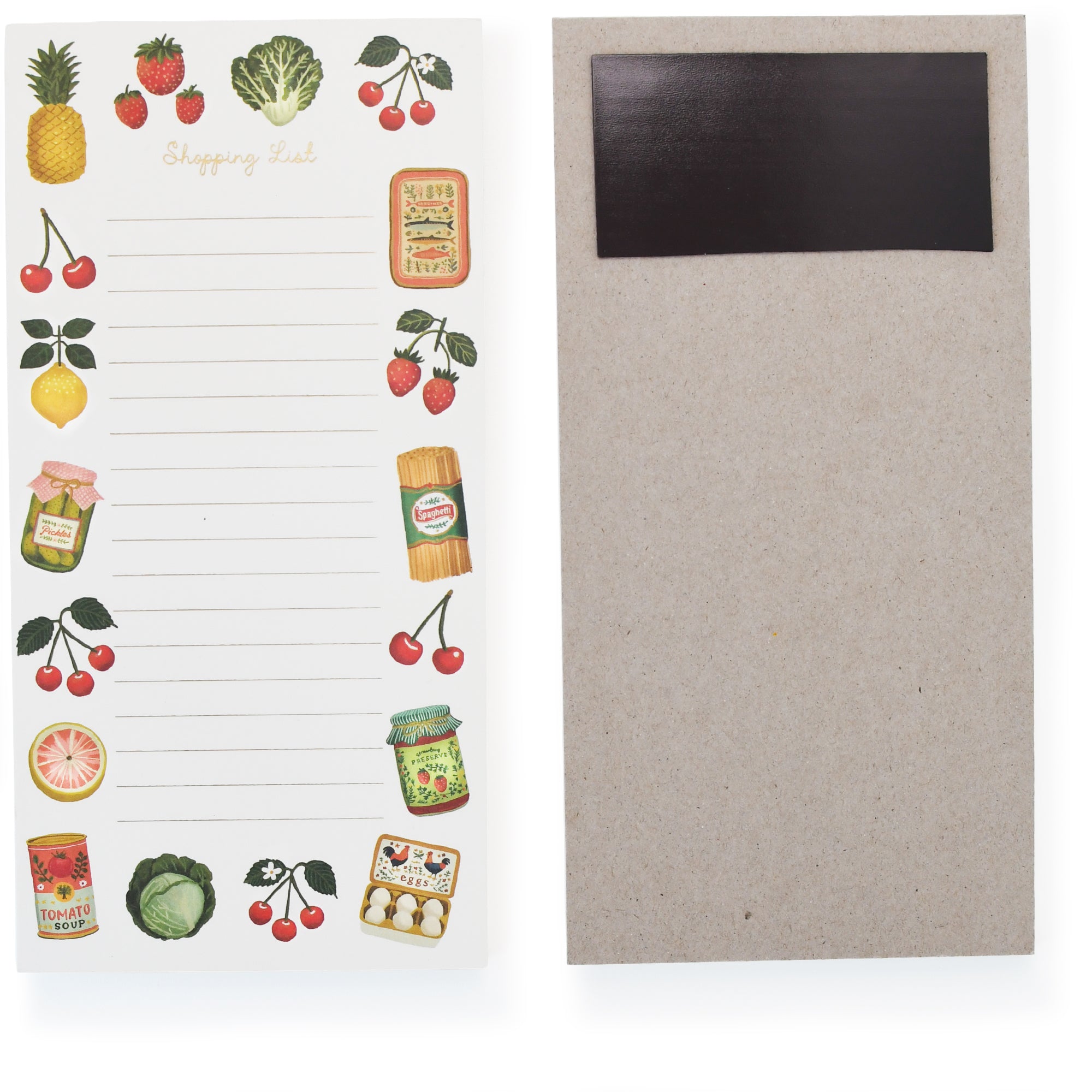 'Fruit and Vegetable' Shopping List Pad