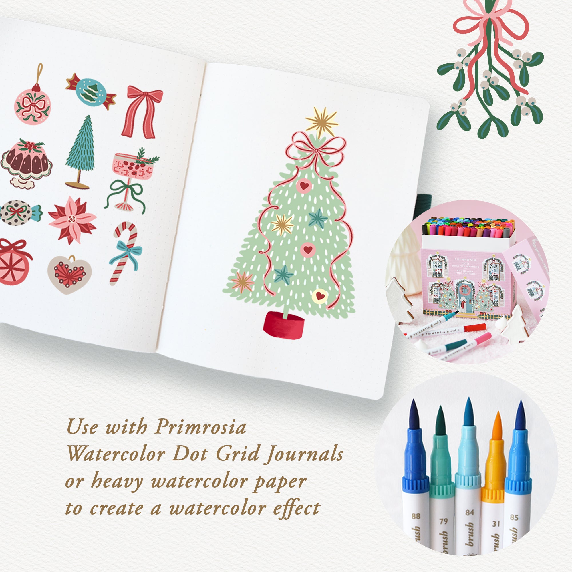 'Christmas At Home' Dual Tip Markers