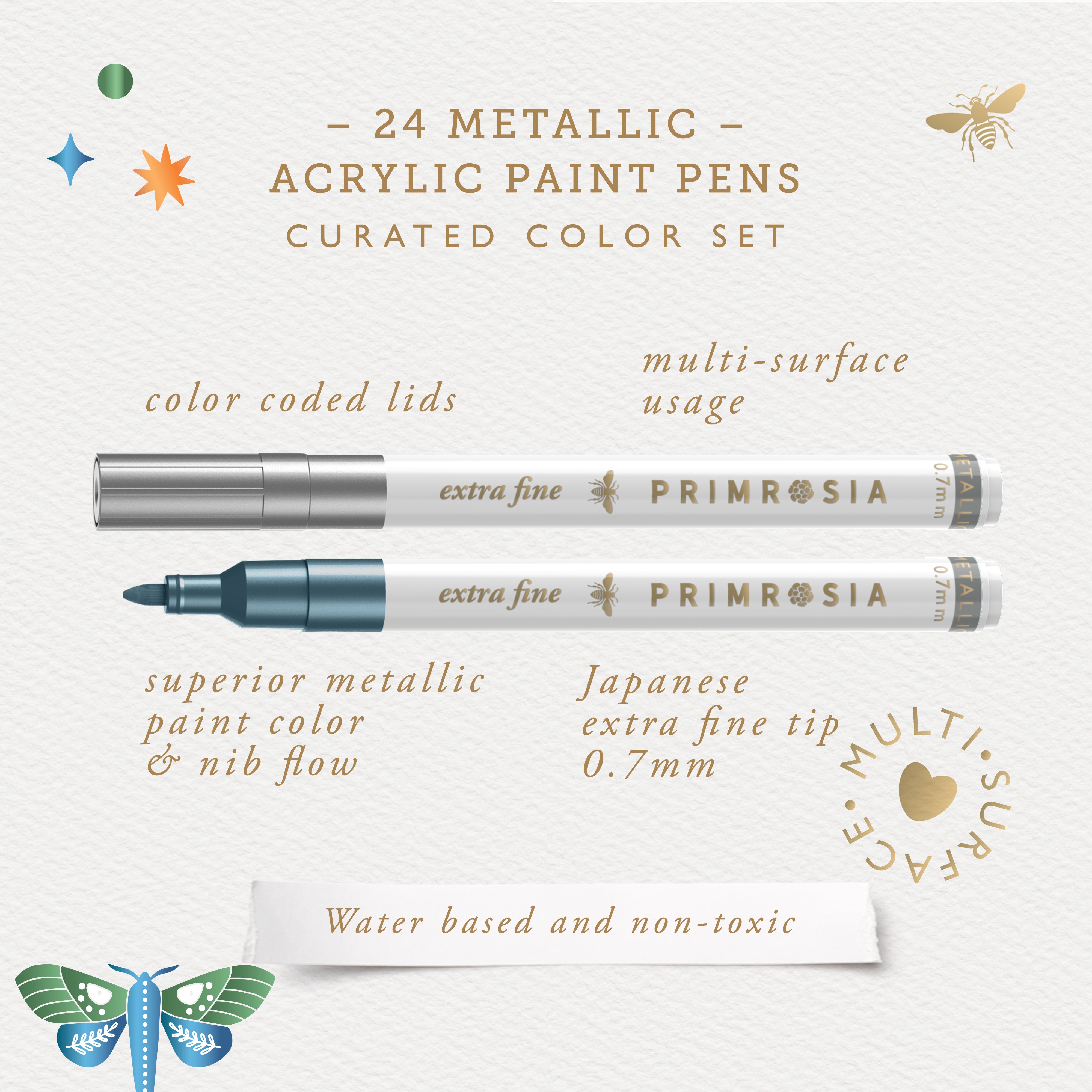 'Celestial' Metallic Paint Pens