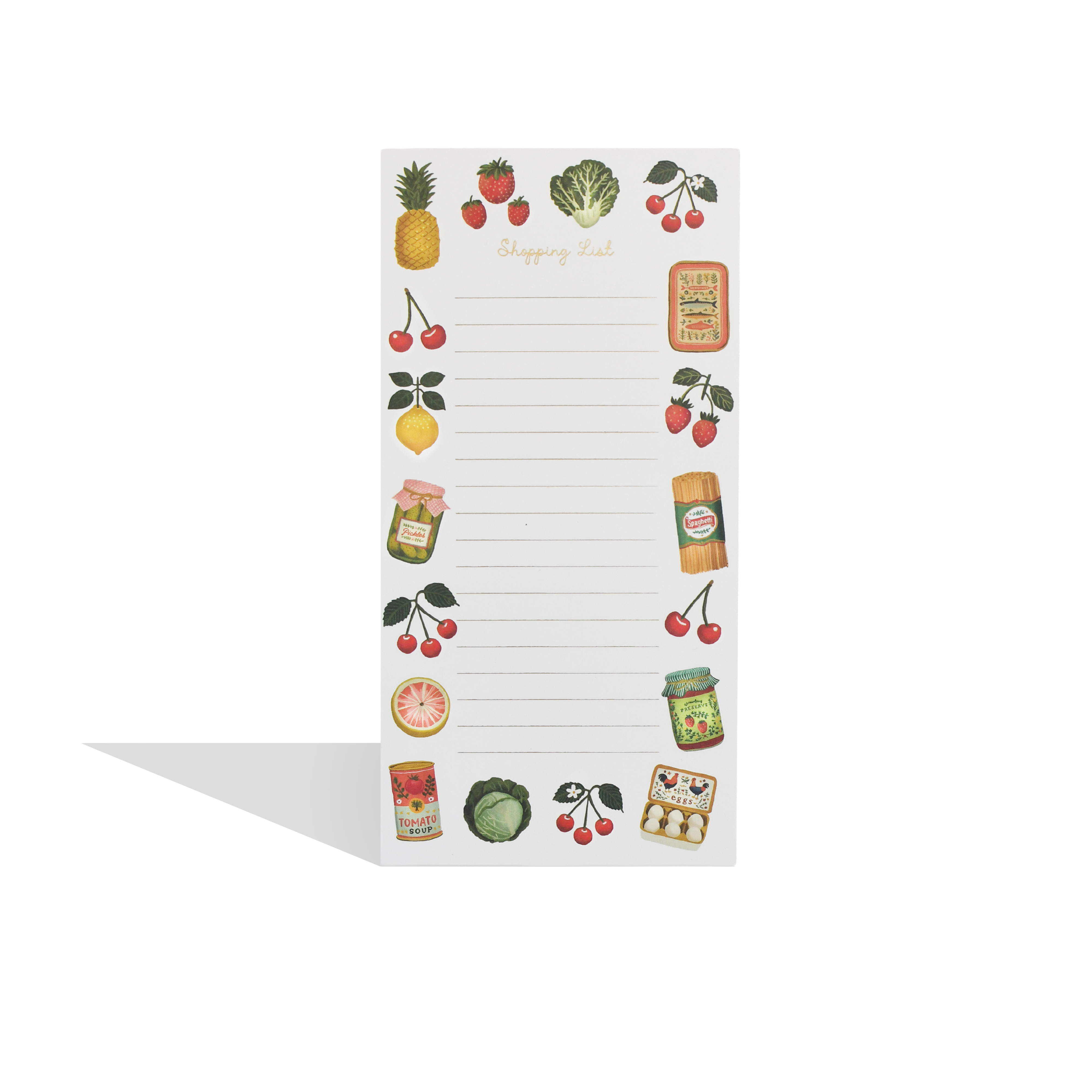 'Fruit and Vegetable' Shopping List Pad
