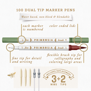 
                  
                    100 Dual Tip Markers
                  
                